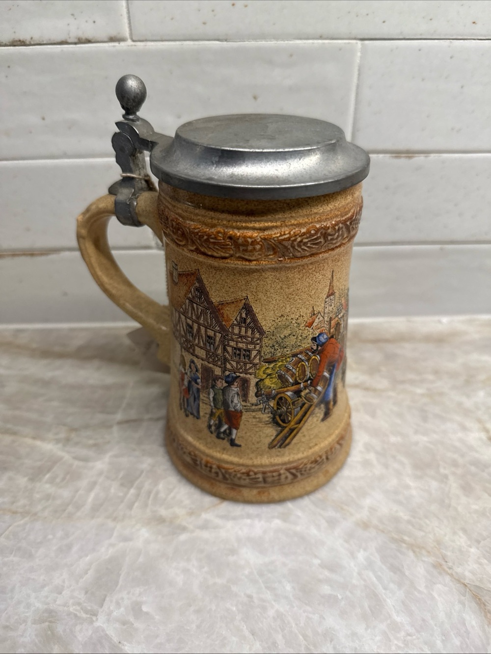 Vintage Gerz German Lidded Beer Stein NWT